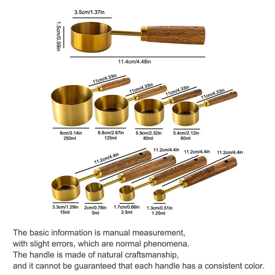 Conjunto de Xícaras e Colheres Medidoras